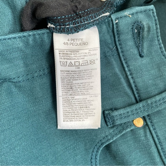 Gap True Skinny jeans in Sculpt, teal - Picture 4 of 5
